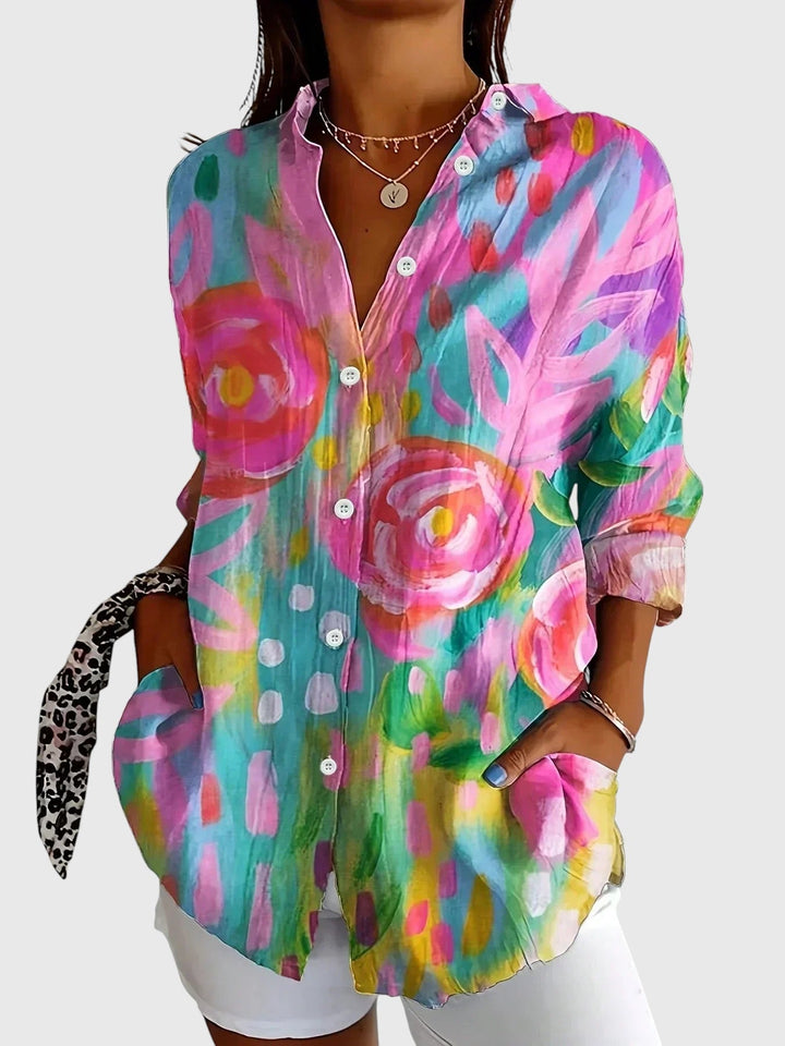 Ángela - Blusa de Patrón Colorido