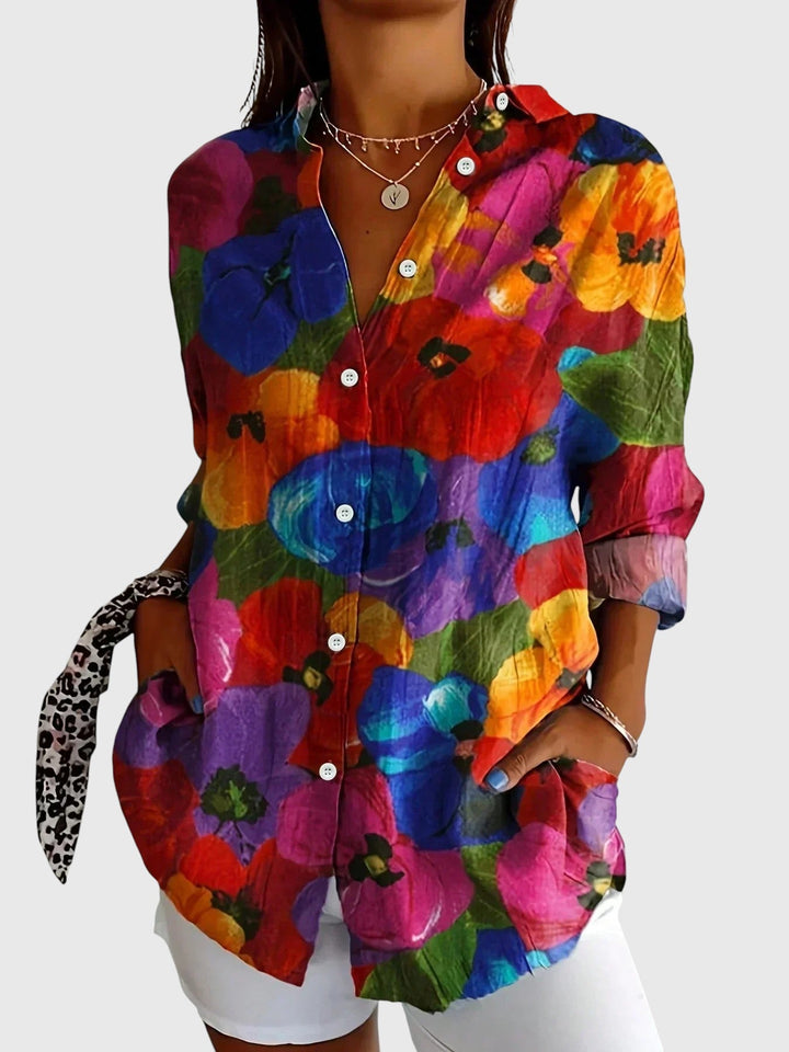 Ángela - Blusa de Patrón Colorido