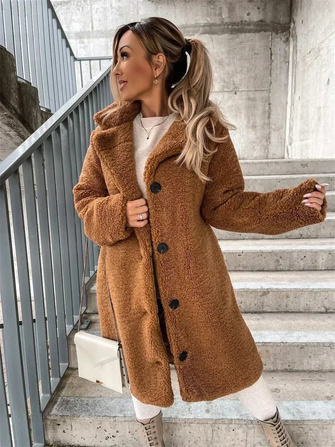 JESSICA | Abrigo de Peluche Teddy Acogedor
