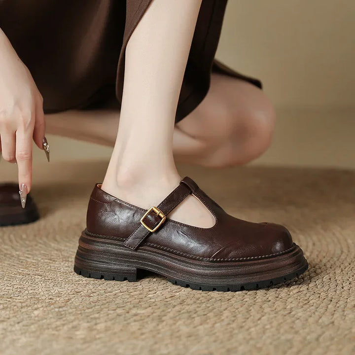 Maria Elegante Zapato de Cuero
