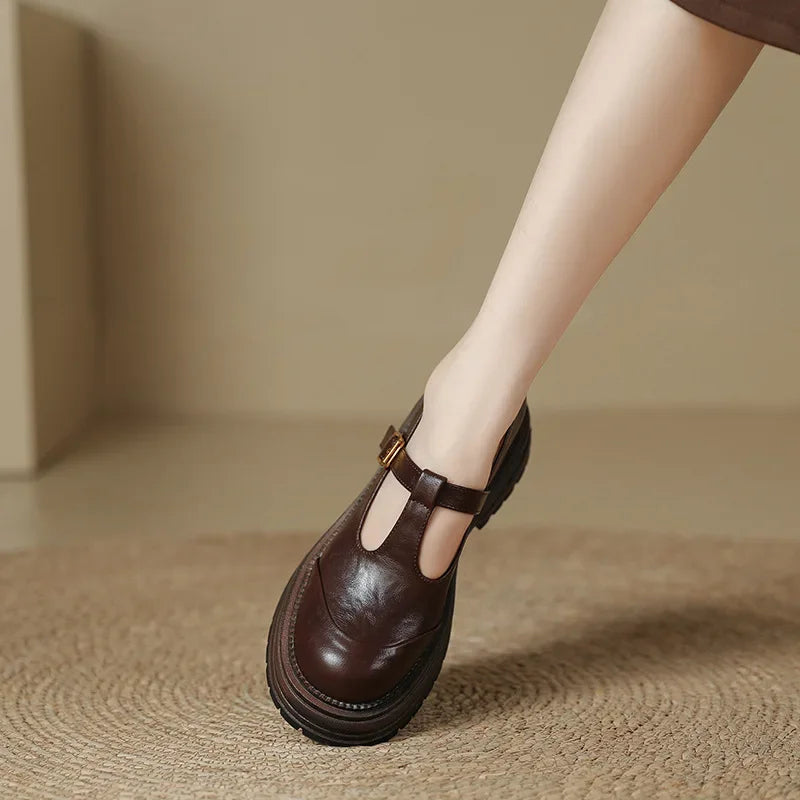 Maria Elegante Zapato de Cuero