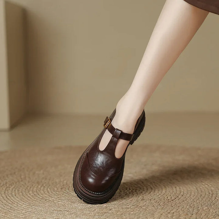 Maria Elegante Zapato de Cuero