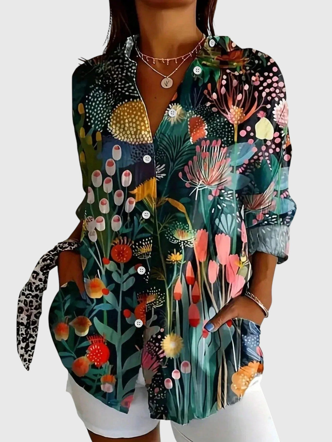 Ángela - Blusa de Patrón Colorido