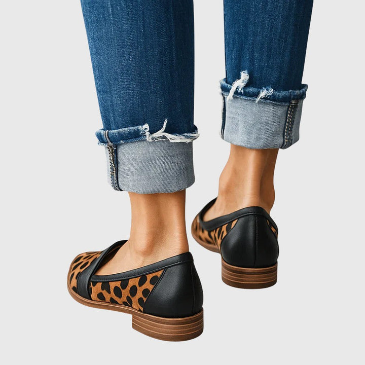 Rosa Mocasines de Cuero Ortopédicos Edición Premium