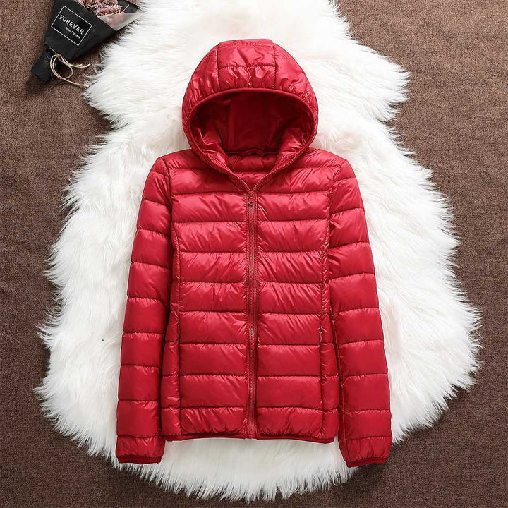 Yasmina | Nueva chaqueta impermeable con relleno de plumas de pato blanco