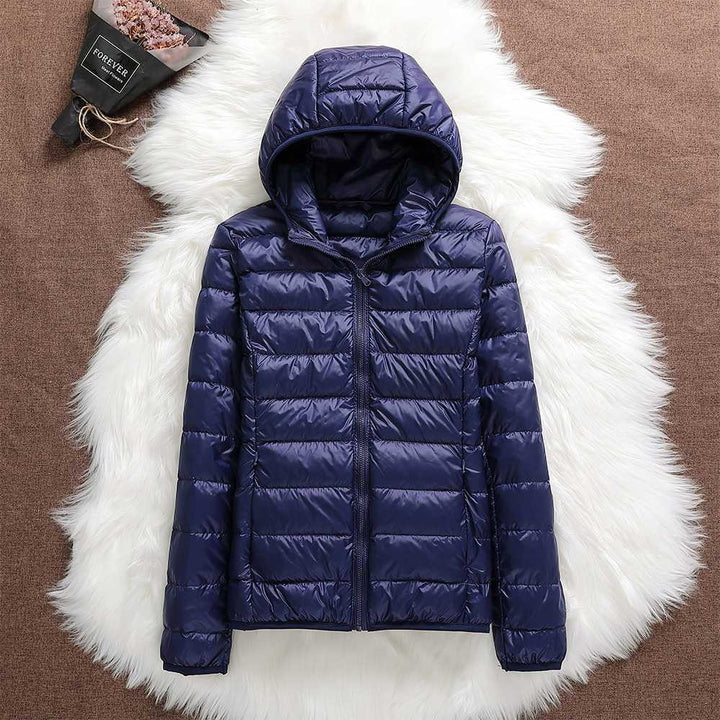 Yasmina | Nueva chaqueta impermeable con relleno de plumas de pato blanco