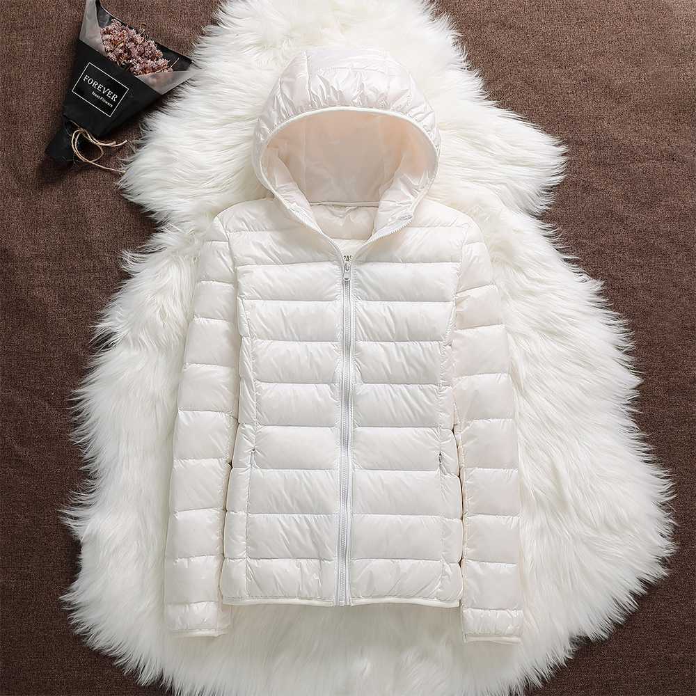 Yasmina | Nueva chaqueta impermeable con relleno de plumas de pato blanco