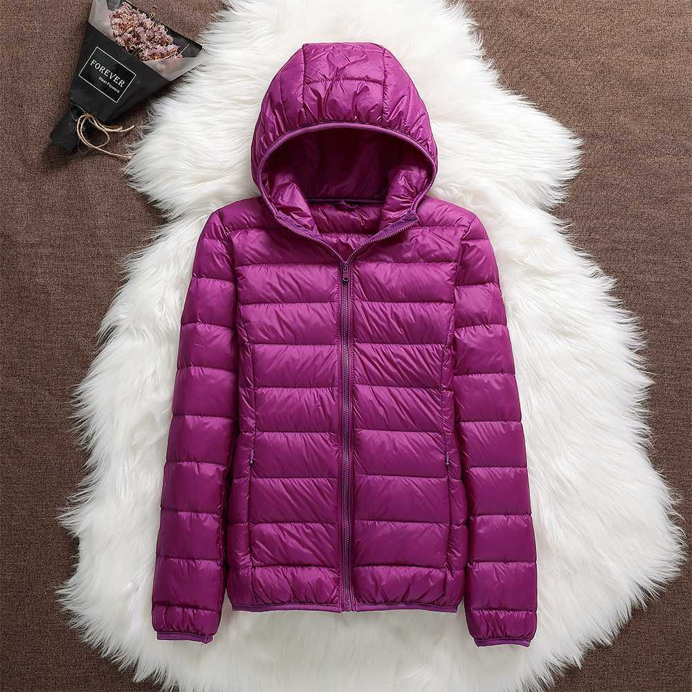 Yasmina | Nueva chaqueta impermeable con relleno de plumas de pato blanco