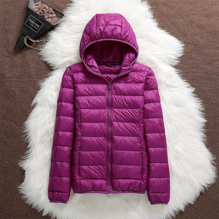 Yasmina | Nueva chaqueta impermeable con relleno de plumas de pato blanco