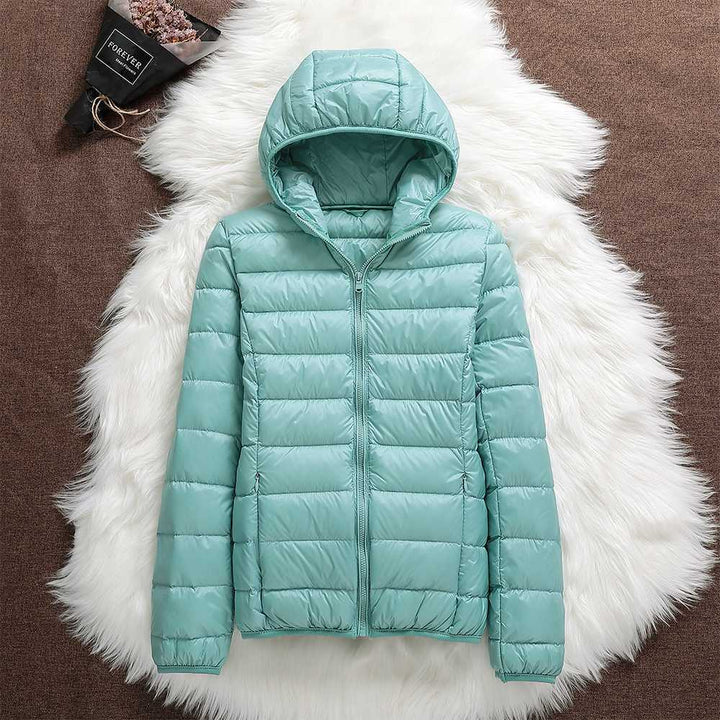 Yasmina | Nueva chaqueta impermeable con relleno de plumas de pato blanco