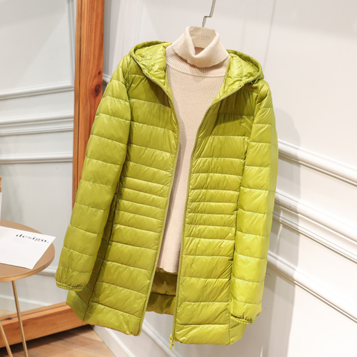 Yasmina | Nueva chaqueta impermeable con relleno de plumas de pato blanco